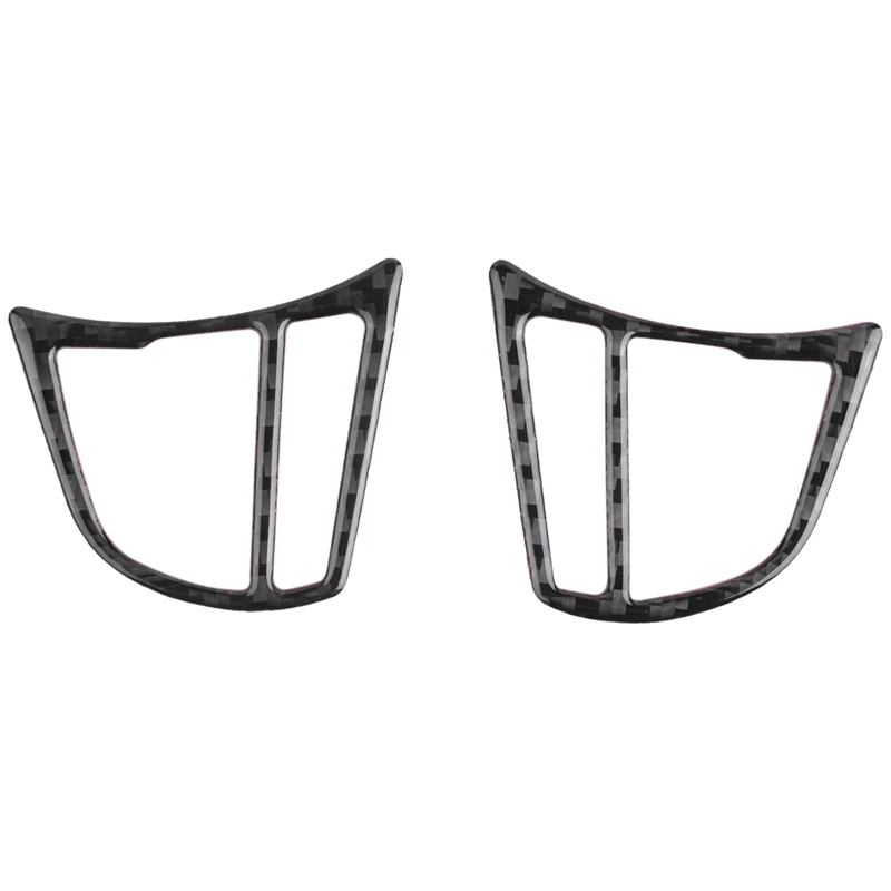 WF-uhlíkové vlákno volantu volantu na gombíky na gombíky Cover Cover Dreviny rámu pre -BMW 3 4 Series GT F30 F32 F34 2013-2017