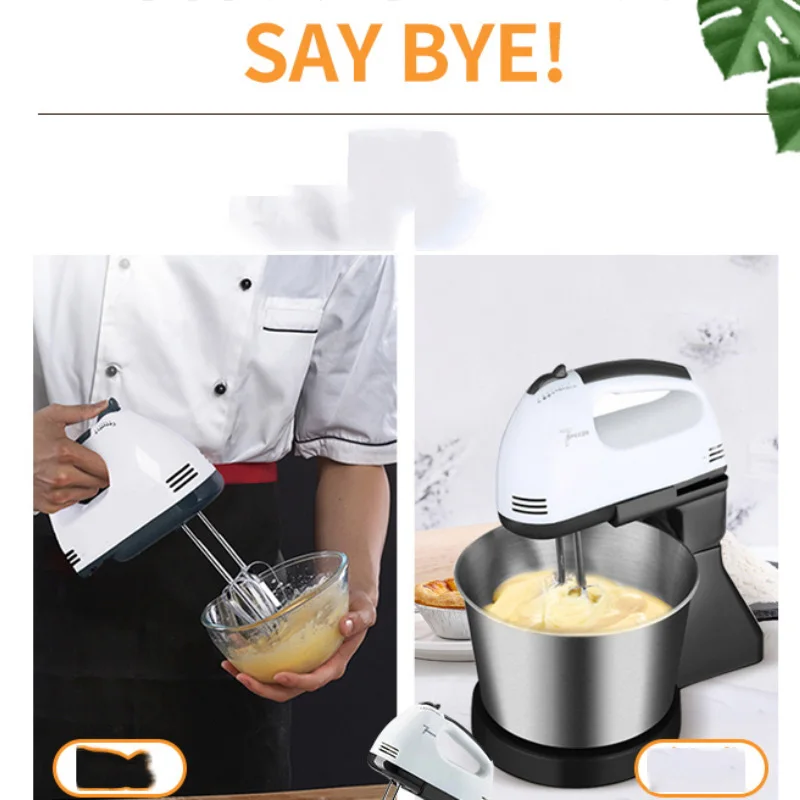 Whisk 1pc Electric Pulttop vreckové s vreckovými počítačmi s nerezovou oceľou1,7 l Blender Creamer Cake a cestoviny Home Commercial