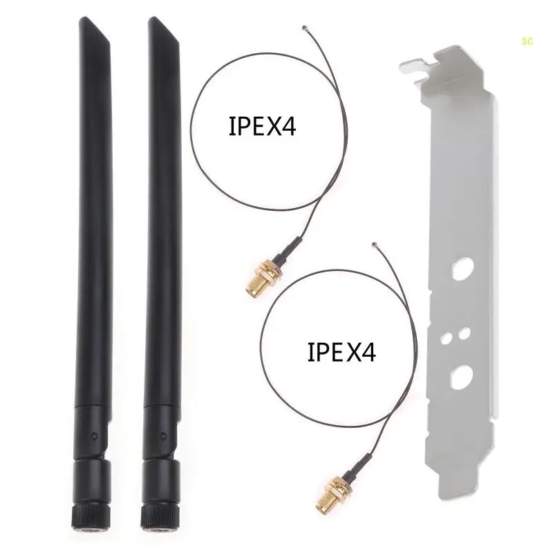WiFi anténa 2,4 GHz 5,8 GHz Dual Band Ipex MHF4 až RP SMA SMA DESTNENSKÝ KÁBLO DROPSHIPPING