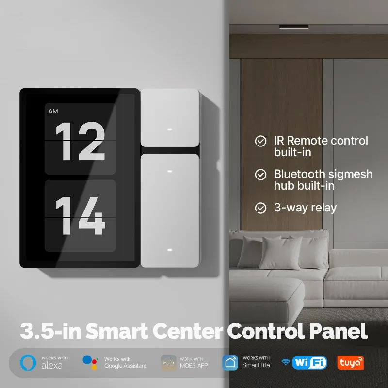 WiFi pre TUYA Smart Touch Screen 3,5 -palcová dotyková scéna prepínač IR diaľkové ovládanie centrálneho ovládača pre inteligentné scény