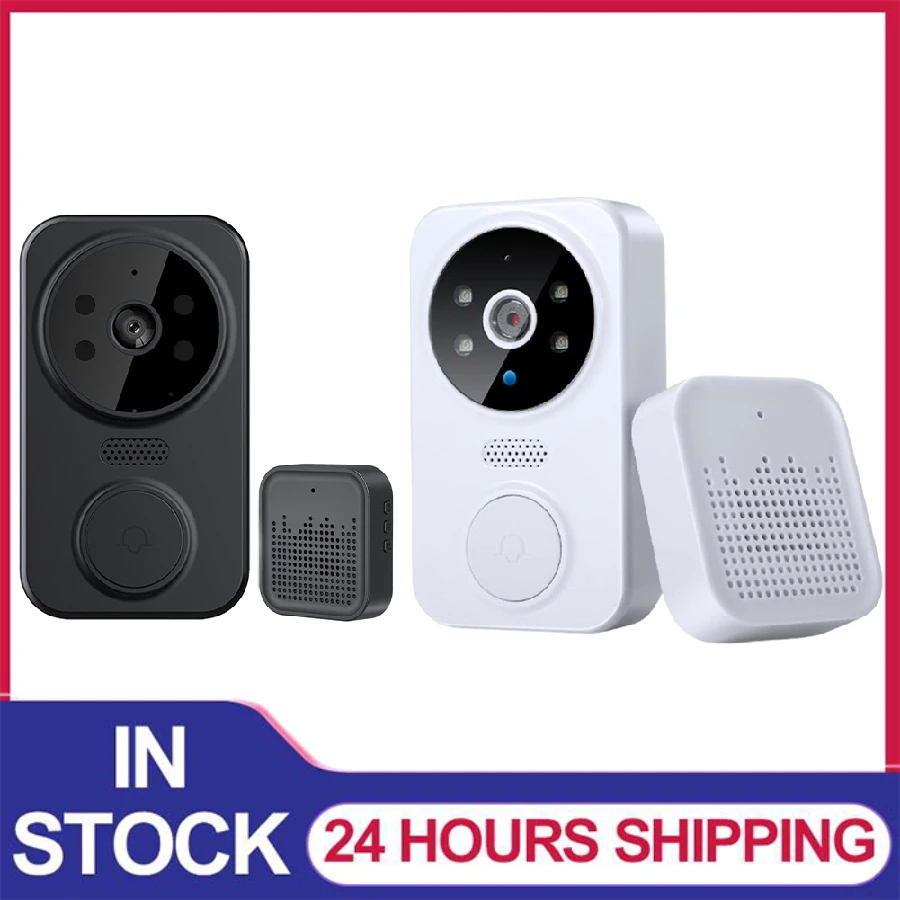 WiFi Video Door Bell Smart Home Dvere Bell 2-cestný zvukový inteligentný videozáznam Dverne Bell Camera Night Vision Wireless Visual Intercom Door Bell