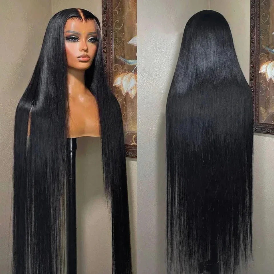 Wigirl Straight HD 13x6 čipky predné ľudské vlasové parochne pre ženy brazílske Remy 13x4 Transparentné čipkové čelné parochňu 30 40 palcov