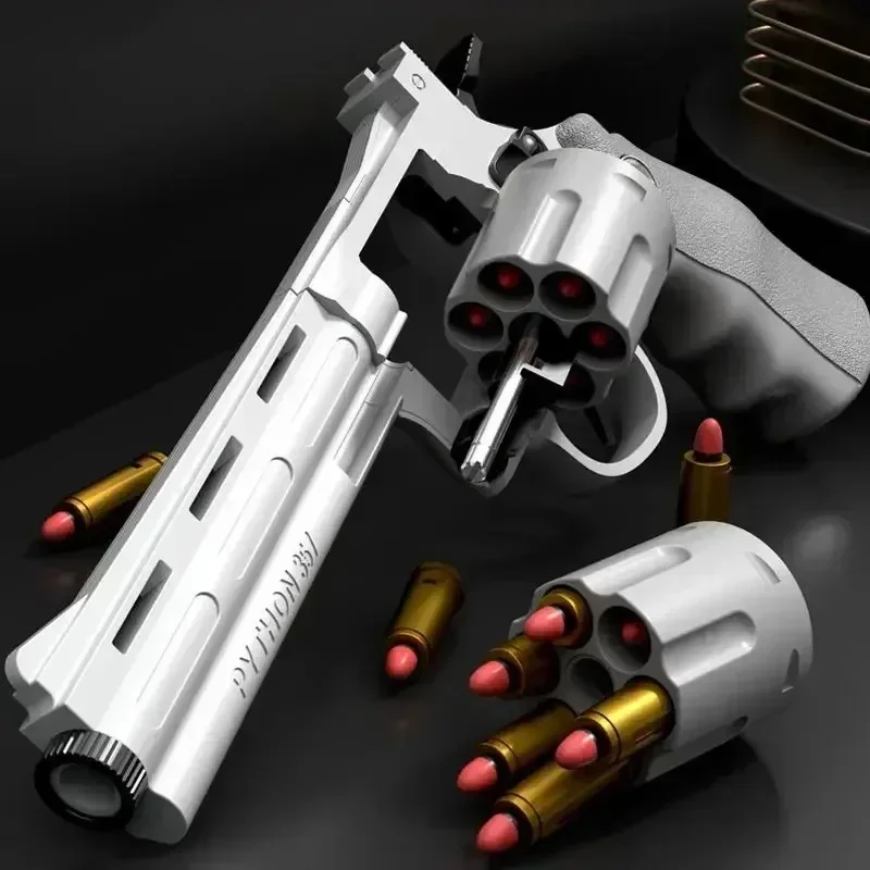 Wildsky ZP5 Revolver Pistol Launcher Bezpečné mäkké guľky Gun Gun Model Airsoft Pneumatic Shotgun Pistola Kid Christmas Darček