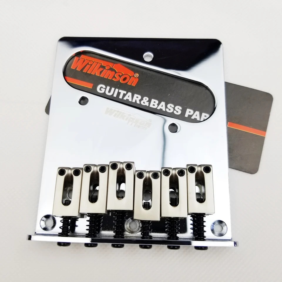 Wilkinson 52,5 mm (2-1/16 palcov) 6 Sedldy Modern TL Bridge pre American St TL Gitar Chrome WOT03
