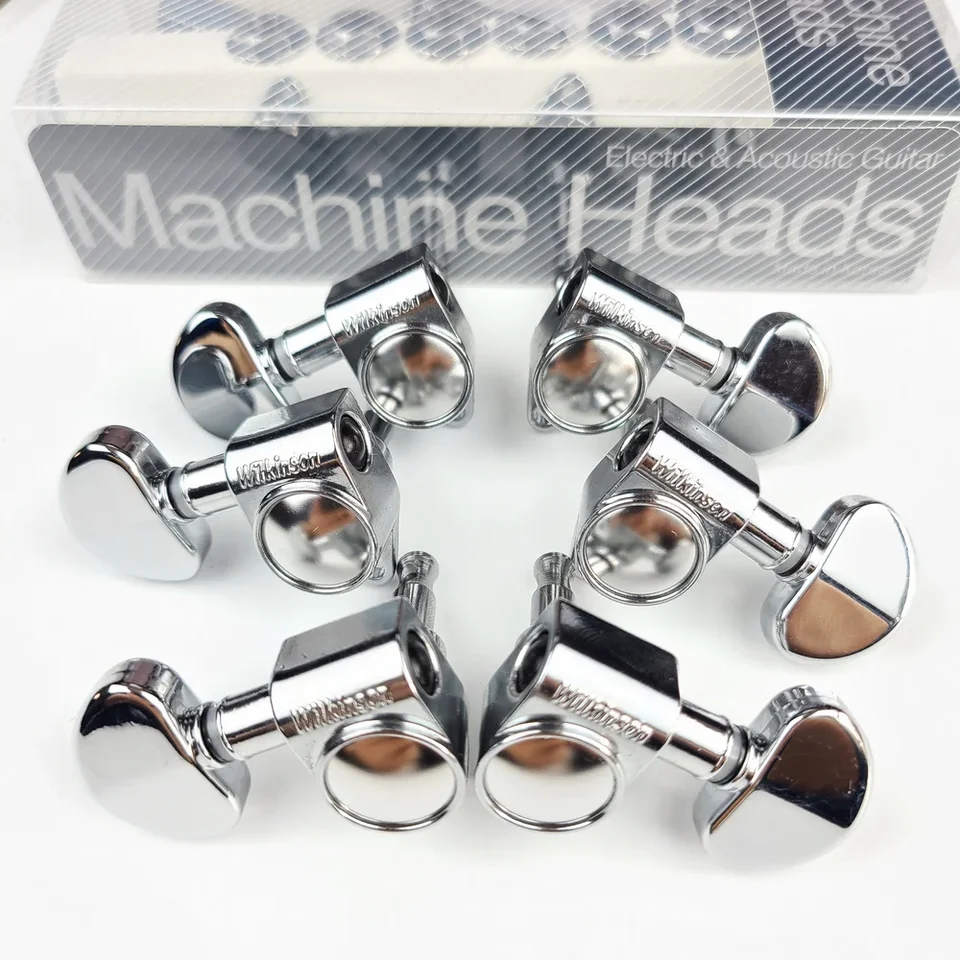 Wilkinson Tuning Keys Pegs 19: 1 Tunery s gitarovými strojmi pre Les Paul LP SG Electric alebo Akustic Guitar WJ303 Chrome Silver