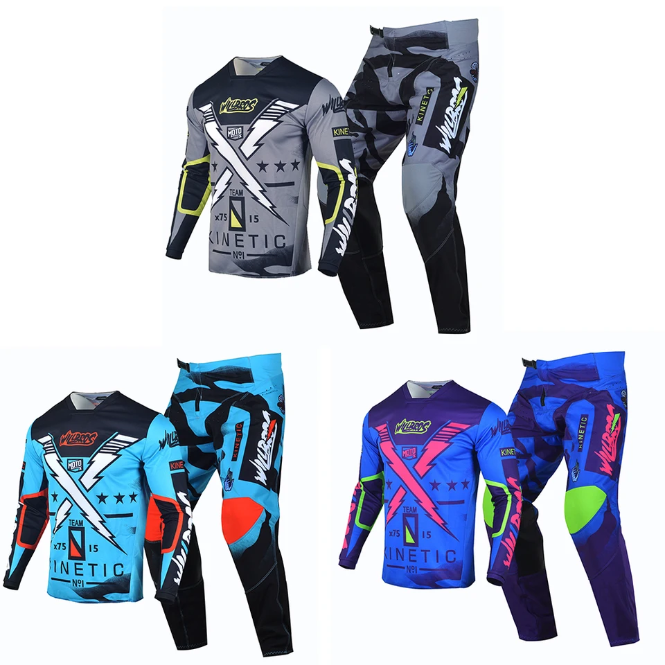 Willbros Motokross Suit 360 Jersey and Pants Combo MTB BMX DH Enduro Dirt Bike Gear Gear Seda OfFroad Men's Women Daincewear
