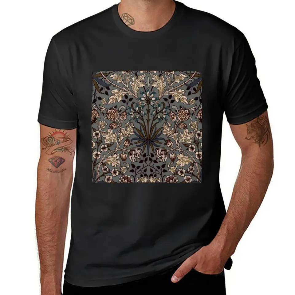 William Morris Tkanina Design Tričko Tričko Grafické odpaliská blúzka s krátkym rukávom TEE Vintage Pánske oblečenie