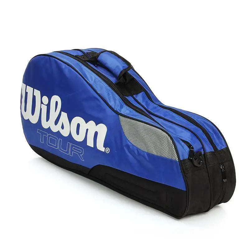 Wilson Original Tennis Racket Bag Veľký kapacita prenosný súd v taške Men ženy bedminton golfové tašky Športové vybavenie vrecko na rameno