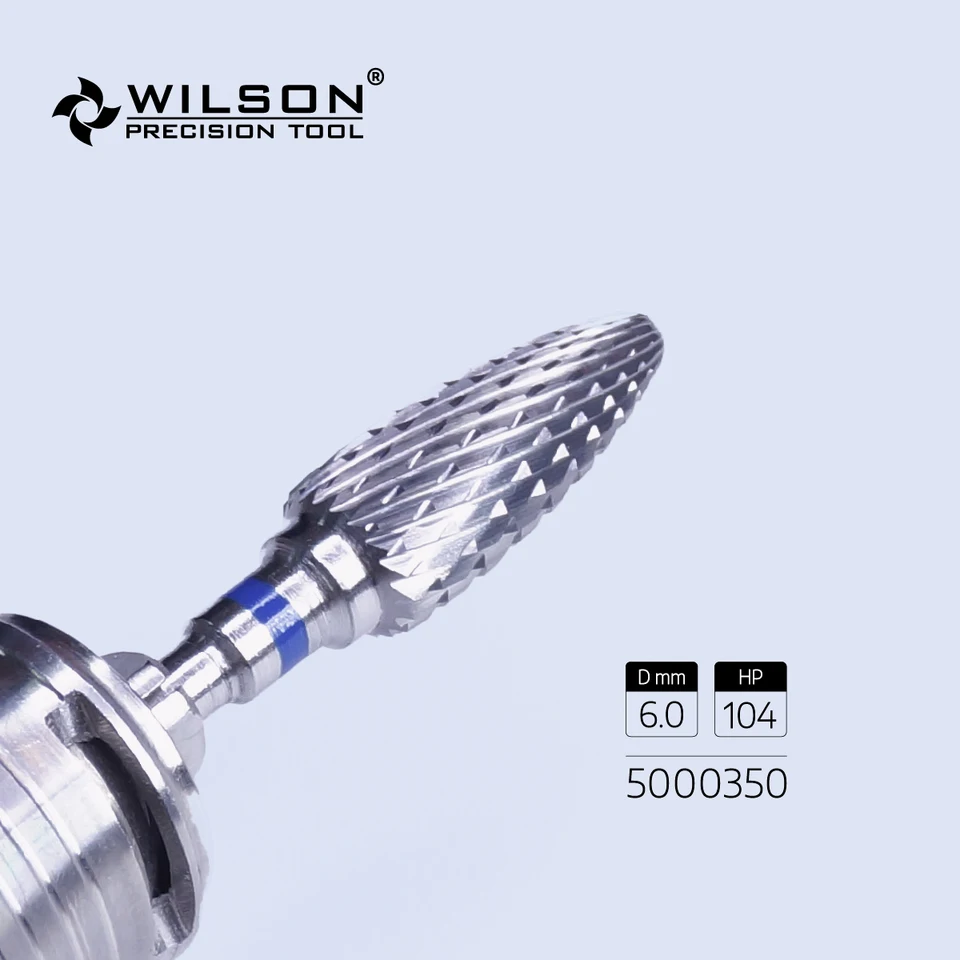 Wilson Precision Tool 50000350-ISO 275 190 060 Tungsten Carbid Burs na orezávanie omietky/akrylu/kov