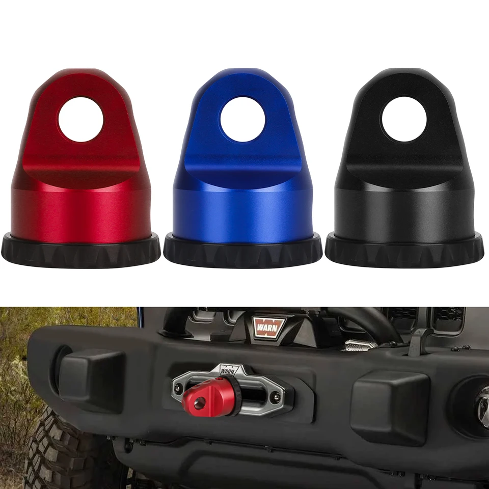 Winch Hook Shackle Stand Gum Gume Protective Cover 22000lb Load Hodnotenie pre Jeep Wrangler ATV UTV SUV 3/8 
