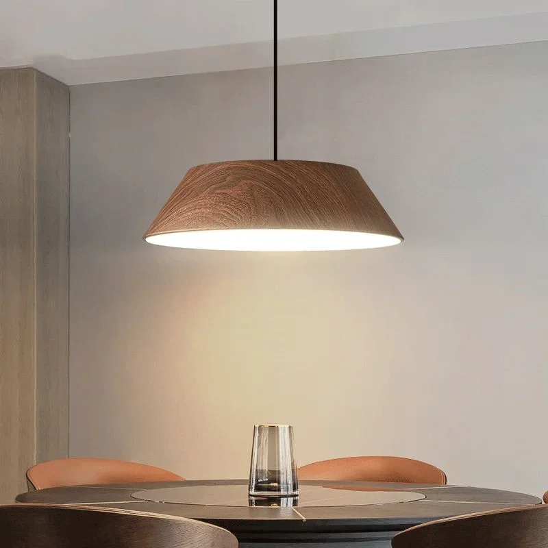 Winfordo Nordic Walnut Drevená reštaurácia Lustery stropné zavesené lampy pre jedáleň Bar Bar Island