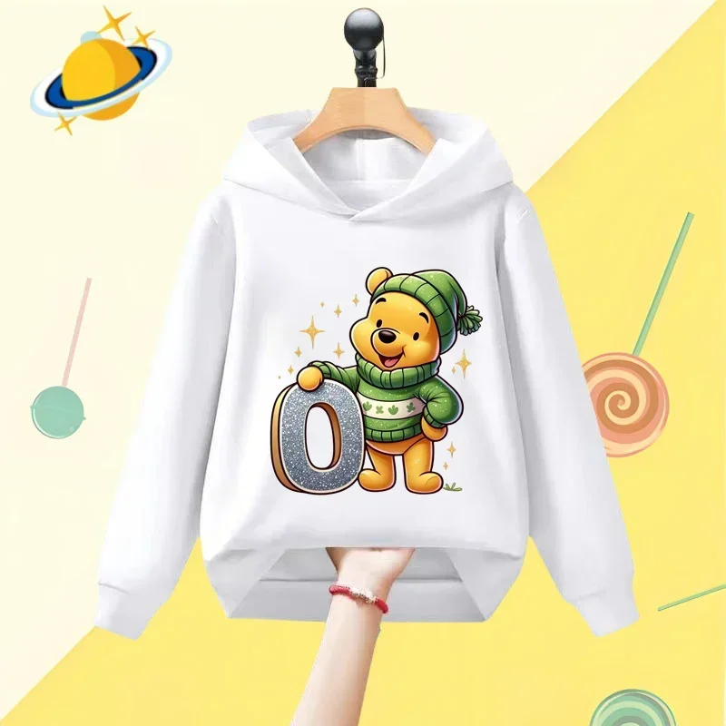Winnie the Pooh Cartoon Children Hoodie Disney Cartoon tlač