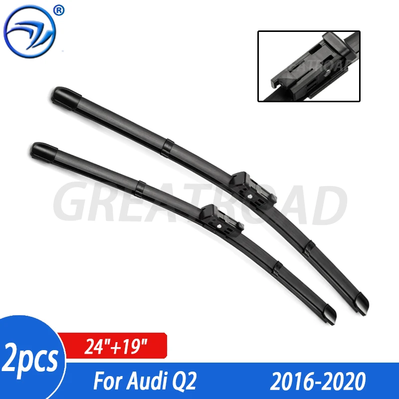 Wiper RHD a LHD čepele pre predné stierač pre Audi Q2 2016 - 2020 predné okno čelného skla čelného skla 24 