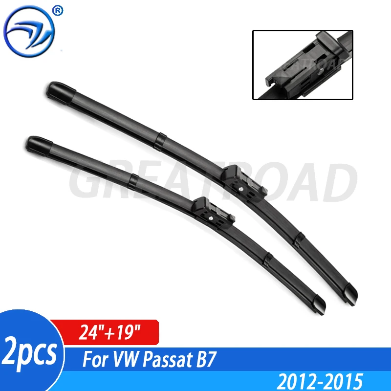 Wiper RHD a LHD čepele predných stieračov pre VW Passat B7 2012 2013 2014 2014 2015 2015 predné okno čelného skla 24 