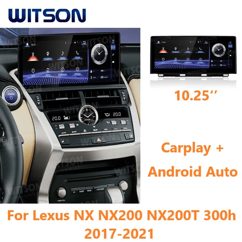 Witson Android 10.25 '' Auto Stereo pre Lexus NX NX200 NX200T 300H 2017-2021