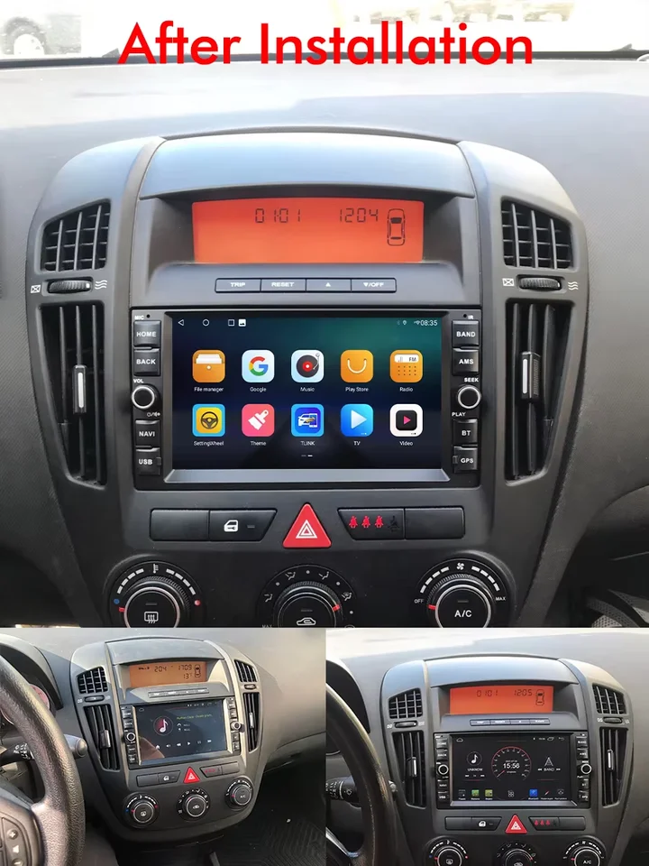 Witson DSP 2Din Android 14 Radio CarPlay Multimedia pre Kia Ceed 2007 2008 2009 Stereo Radio Audio 4G LTE + WiFi GPS navigácia