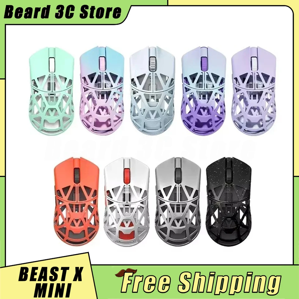 WLMouse Beast X Mini Wireless Mouse PAW3395 Senzor Nordic 52840 Zliatina čipu horčíka FPS Gaming Myš 34g Dva režim Prispôsobený