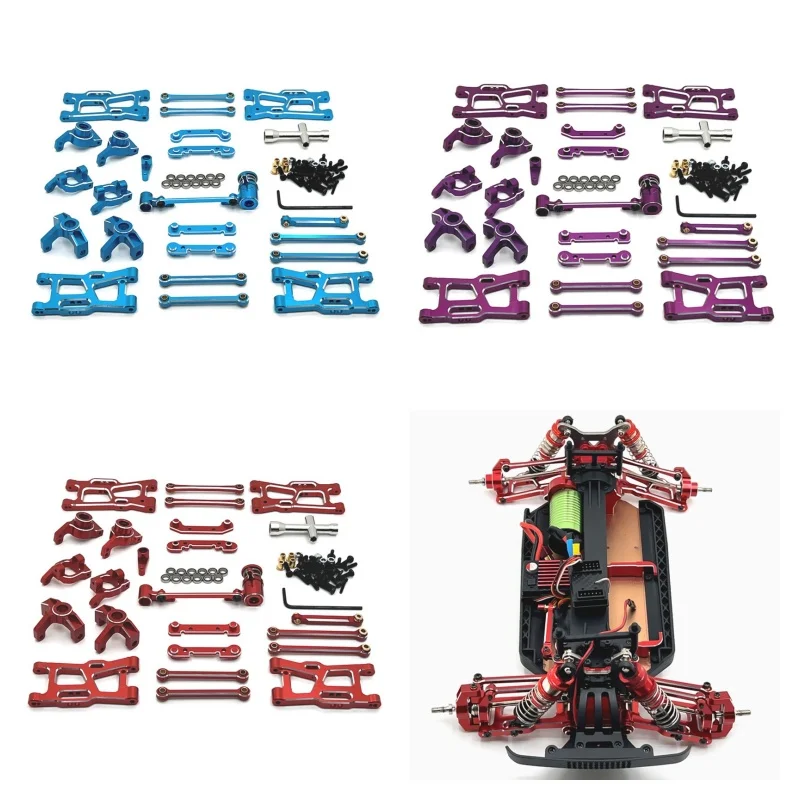 Wltoys 124007 124016 124018 124017 124019 144001 144010 RC Diaľkové ovládanie automobilov Kovové diely Kovová aktualizácia