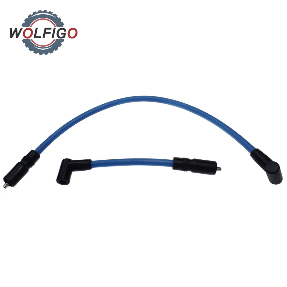 Wolfigo 10,4 mm 10 mm zapaľovací drôt pre Harley-Davidson FXD Dyna Big-Twin Softail 99-2019 Street alebo Race Applications Dyna-409bl