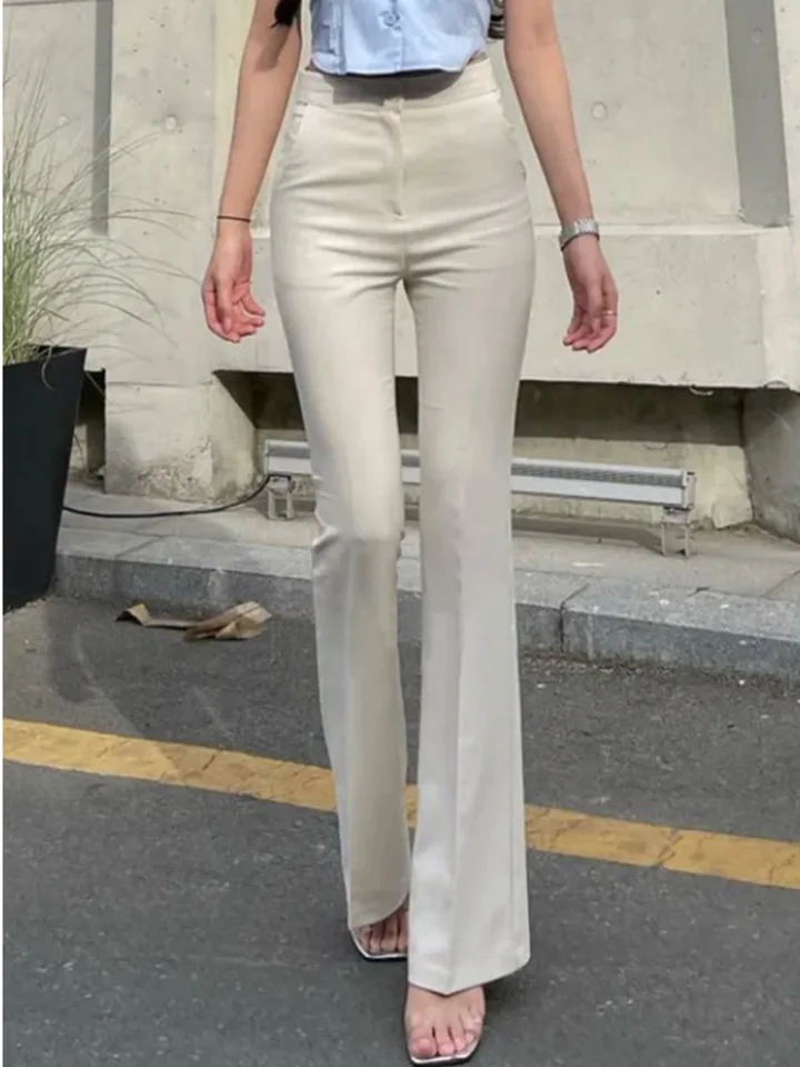 Womengaga Fashion Sexy Pants Korea Slim High pás sexy mierne štíhle ležérne nohavice pre ženy Elegantné a zrelé ženy D45b