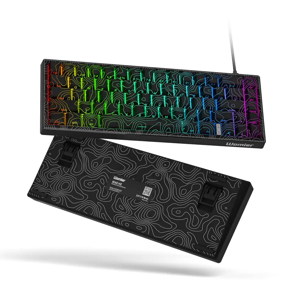 Womier M68 He V2 Rapid Trigger Gaming Keyboard, 65% káblová mechanická klávesnica s magnetickým spínačom pre hráč ESports pre PC