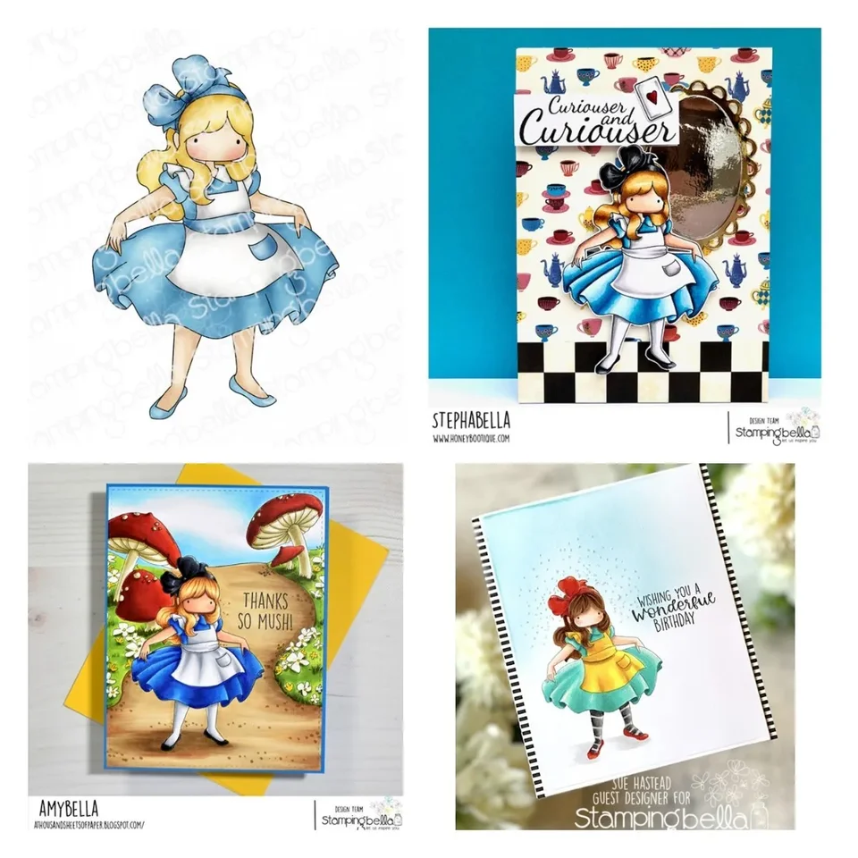 Wonderland Tinytownie Alice pečiatky kovové rezanie zomiera scrapbooking denník dekorácie šablón Elbosing DIY Greating Card Handmad