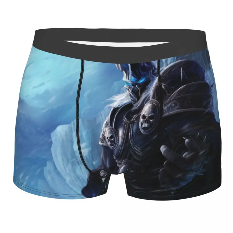 World of Warcraft Lich King Spodky bavlnené nohavičky Man Underwear Print Shorts Boxer Briefs