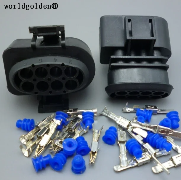 WorldGolden 8pin 3,5 mm 8D0973834 8D0973734 Auto nepremokavý konektor 8D0 973 834 8D0 973 734 Radar Taillight Light Secution for VW