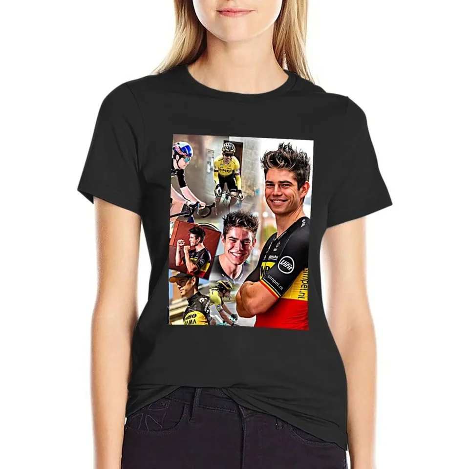 Wout van Aert tričko Tričko anime oblečenie estetické oblečenie nadmerne nadmerné šaty pre ženy pre ženy