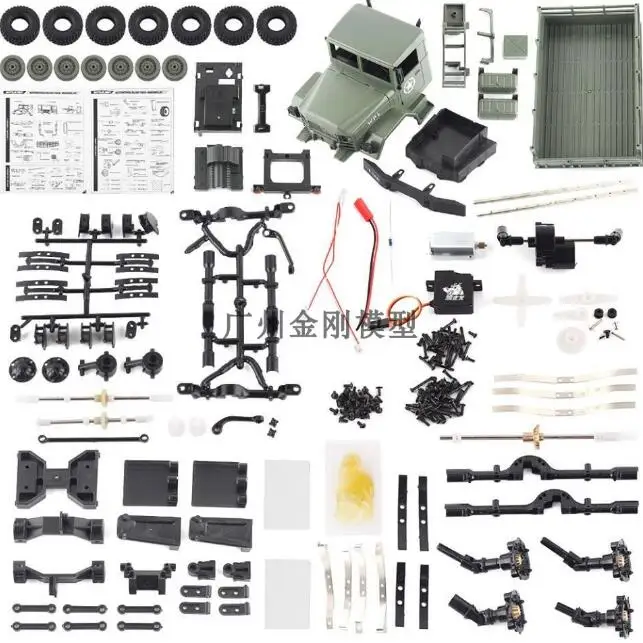 WPL B16 1:16 KIT DIY RC Zostavuje vozidlo Crawler 2,4G MINI OFFICKE OVER CONTROWN