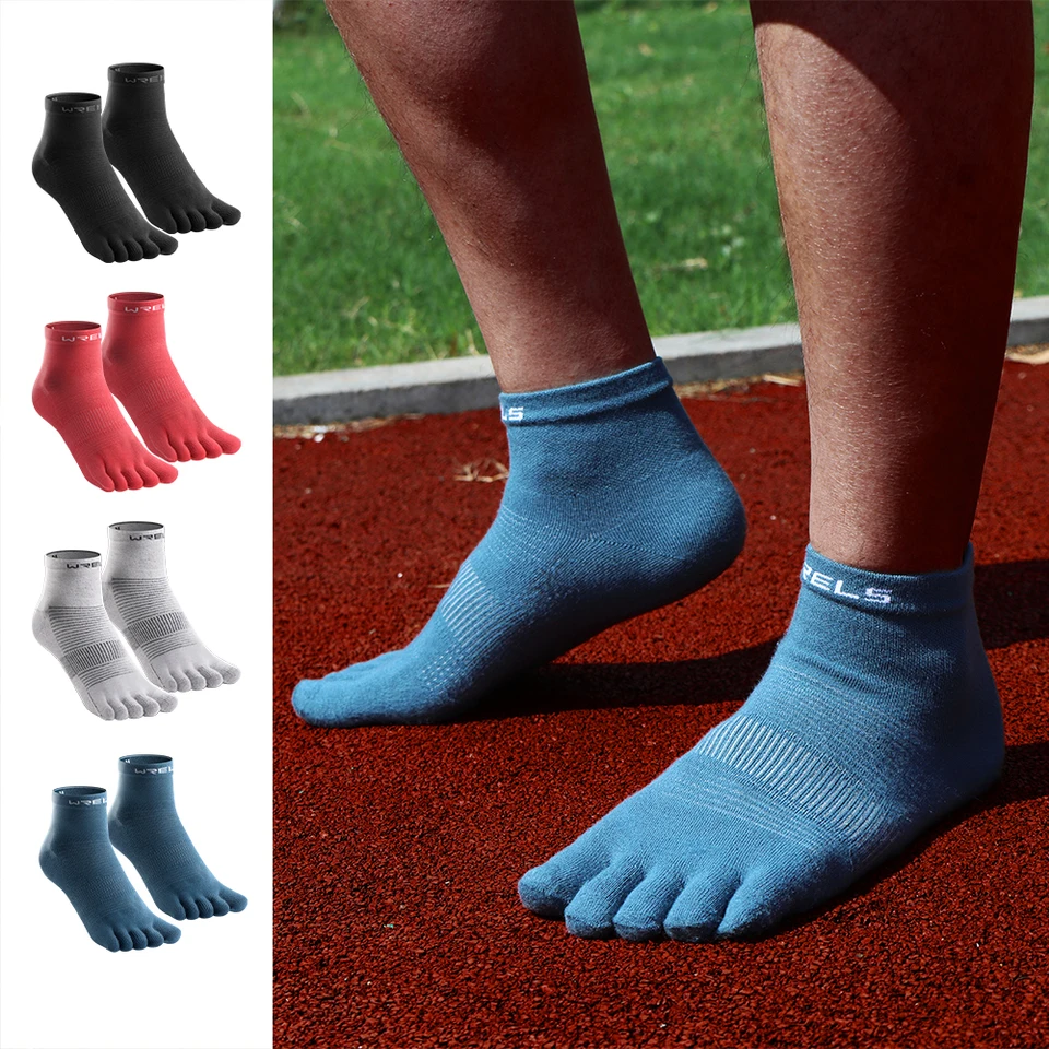 WRELS 1 pár nových rýchlych sušení, obviňovania potu, priedušné športové ponožky s rozlíšením Coolmax pre maratónske bežecké cyklistiku