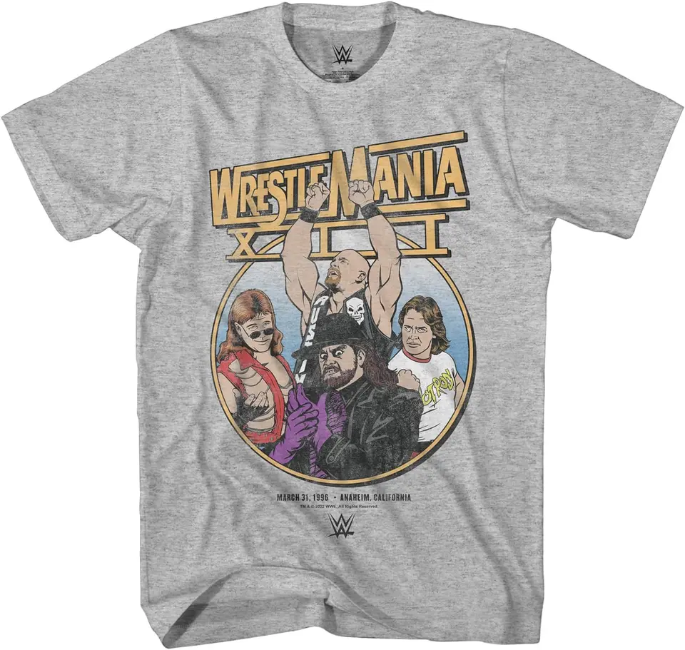 WrestleMania retro kameň studený Steve Hbk Austin Piper Undertaker Wrestling Dospelé tričko