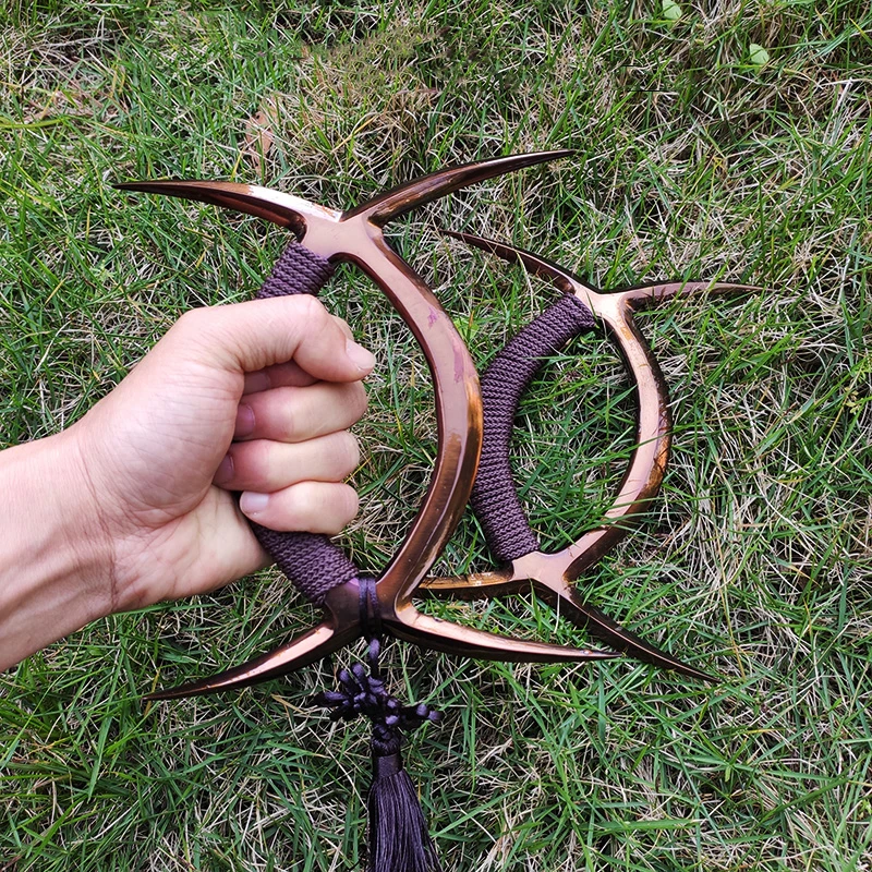 Wushu Double Deer Horn Swords Bagua Yue