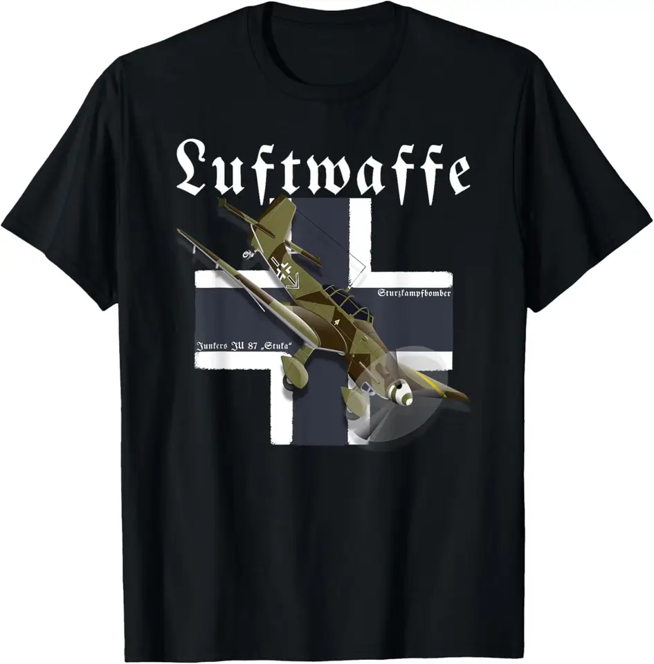 WW2 Nemecký vojnový feťári Ju 87 Stuka Dive Bomber Tričko 100% bavlna O-krk krátky rukáv letné letné pánske pánske tričko S-3XL