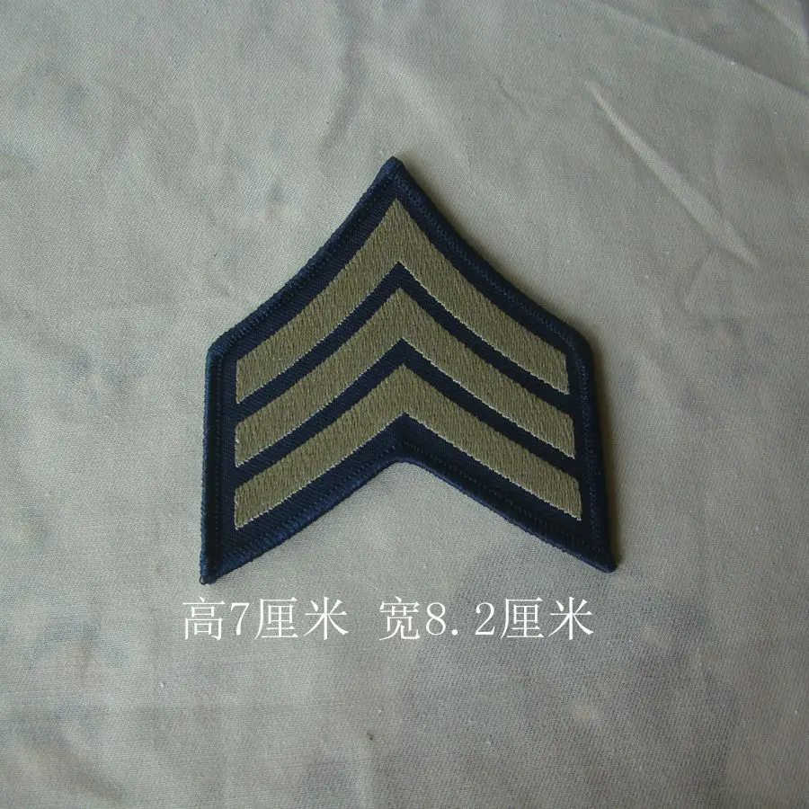 .WW2 Seržant americkej armády prvotriedne vyšívané patch Pinback