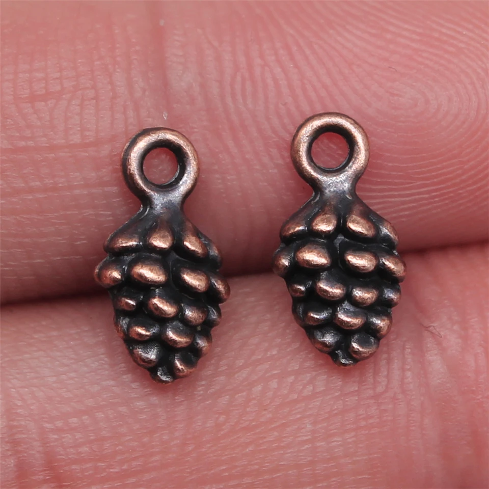 Wysiwyg 20ks 12x7x7mm kúzlo 3D Pine Kužeľ 4 Farby kúzla prívesok pre šperky výroby DIY pre náhrdelník s náramkom