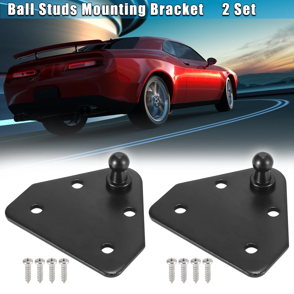 X Autaox 4 Set Car Ball Studs Montážny držiaky pre otrasy plynových vzpery so skrutkami 64x58x21mm