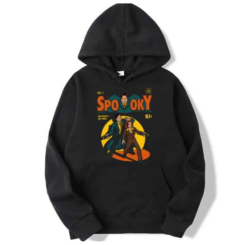 X Files SSPooky Comic Poster Hoodies Men Mukery mikiny harajuku vintage kapucňa Vourswears blúzky vrcholy žien kapucň