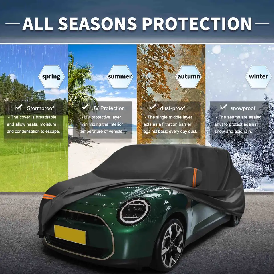 X kryt automobilu AUTOHOUX pre Mini Cooper 2013-2024 Peva Spunlace Cotton Outdoor Plné auto kryt