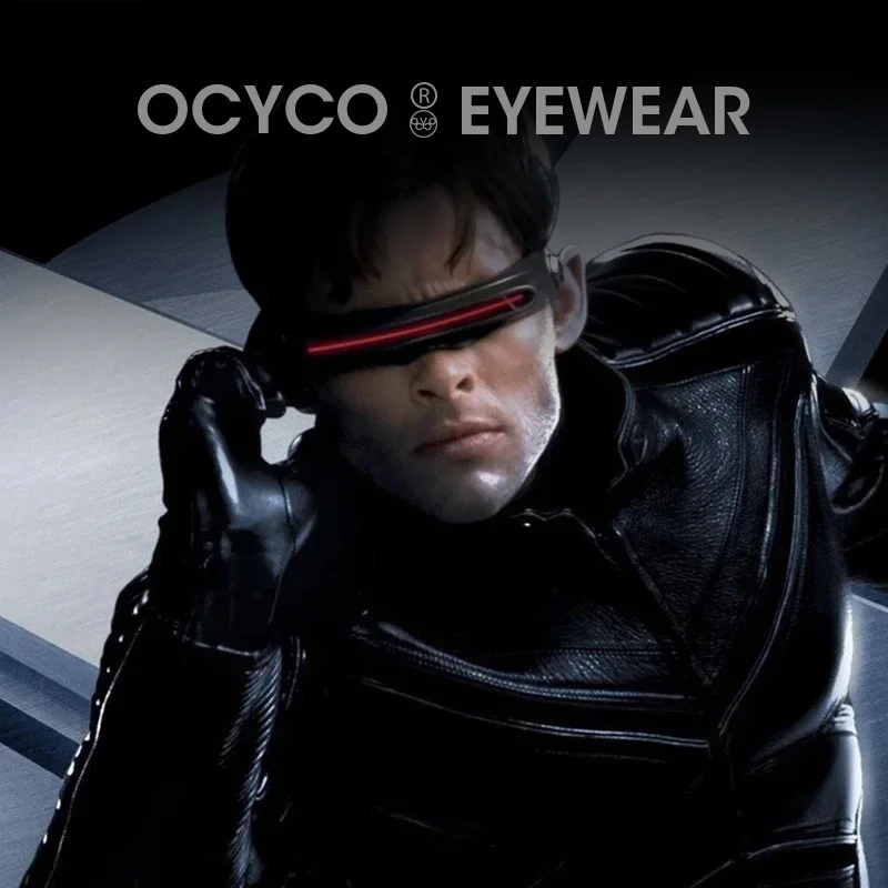X-Man Cosplay Cyclops Halloween Party Slnečné okuliare Dizajnér špeciálne pamäťové materiály Polarizované okuliare