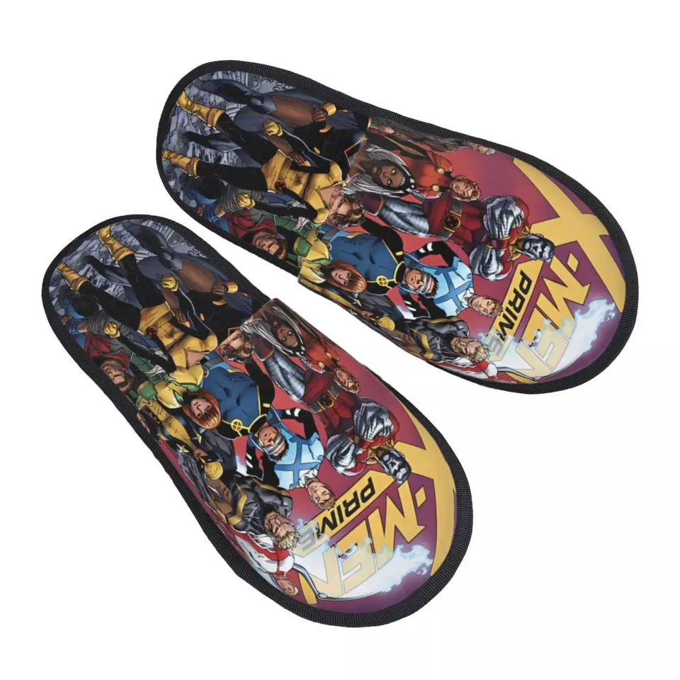 X Man x-Man Marvel Hero Winter Cotton Home Plippers vnútorná mäkká pamäť pena snímky proti sklzu