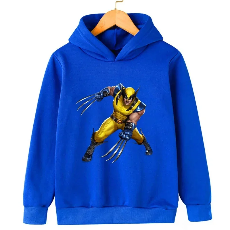X-Men Origins Wolverine potlač detské oblečenie Top Boys Mikina mikina padá s dlhým rukávom Detské oblečenie