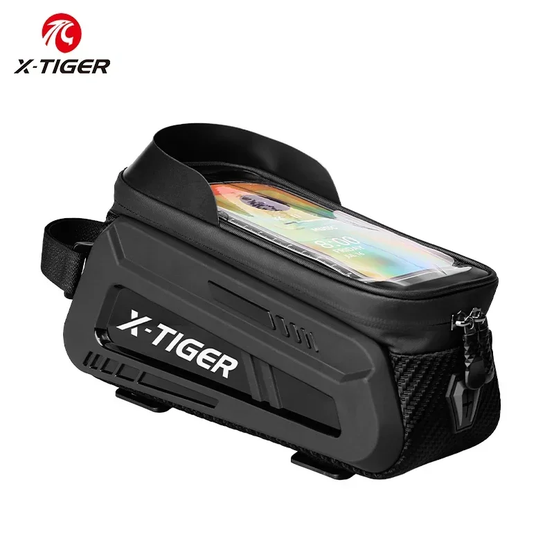X-Tiger Bicycle Top trubice Bag Bike Phone Tack TAGE TPU SCREEPORE BAG pre mobilný telefón pod 6,7 