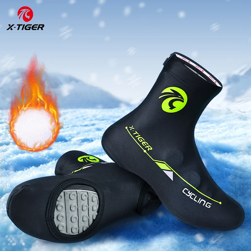 X-Tiger Winter Cycling Sport Sport Topure Topučka Teplé kryty Termálne vetruproty preniky MTB Bicycle Riding Racing Shoes Protector
