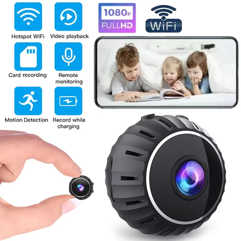 X10 Mini WiFi Camera Microfón HD 1080p Wireless DV Camera Monitorovanie Vzduový výhľad pre kancelárske auto domov