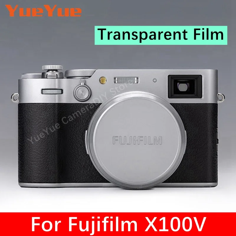 X100V Transparentný film Prispôsobený nálepka pre Fujifilm Fuji X100 V Nákladová kožná kamera Vinyl Wrap Anti-Scratch Ochranná vrstva