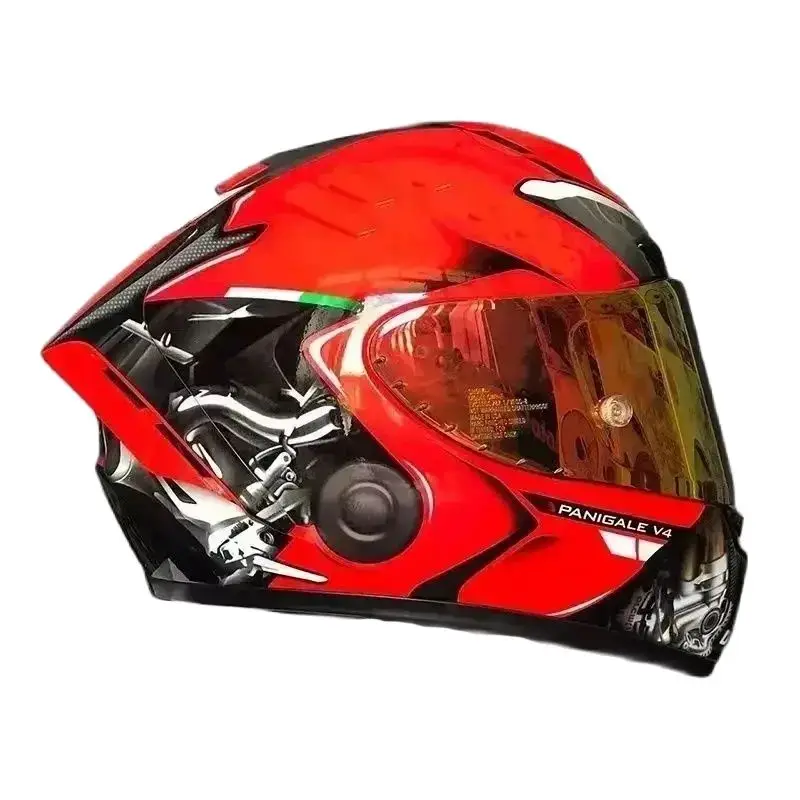 X14 Helma na celú tvár Motocyklová prilba Racing Casco X-Fourteen Red Color Edition Men and Women Motokross Racing Motobike Helma
