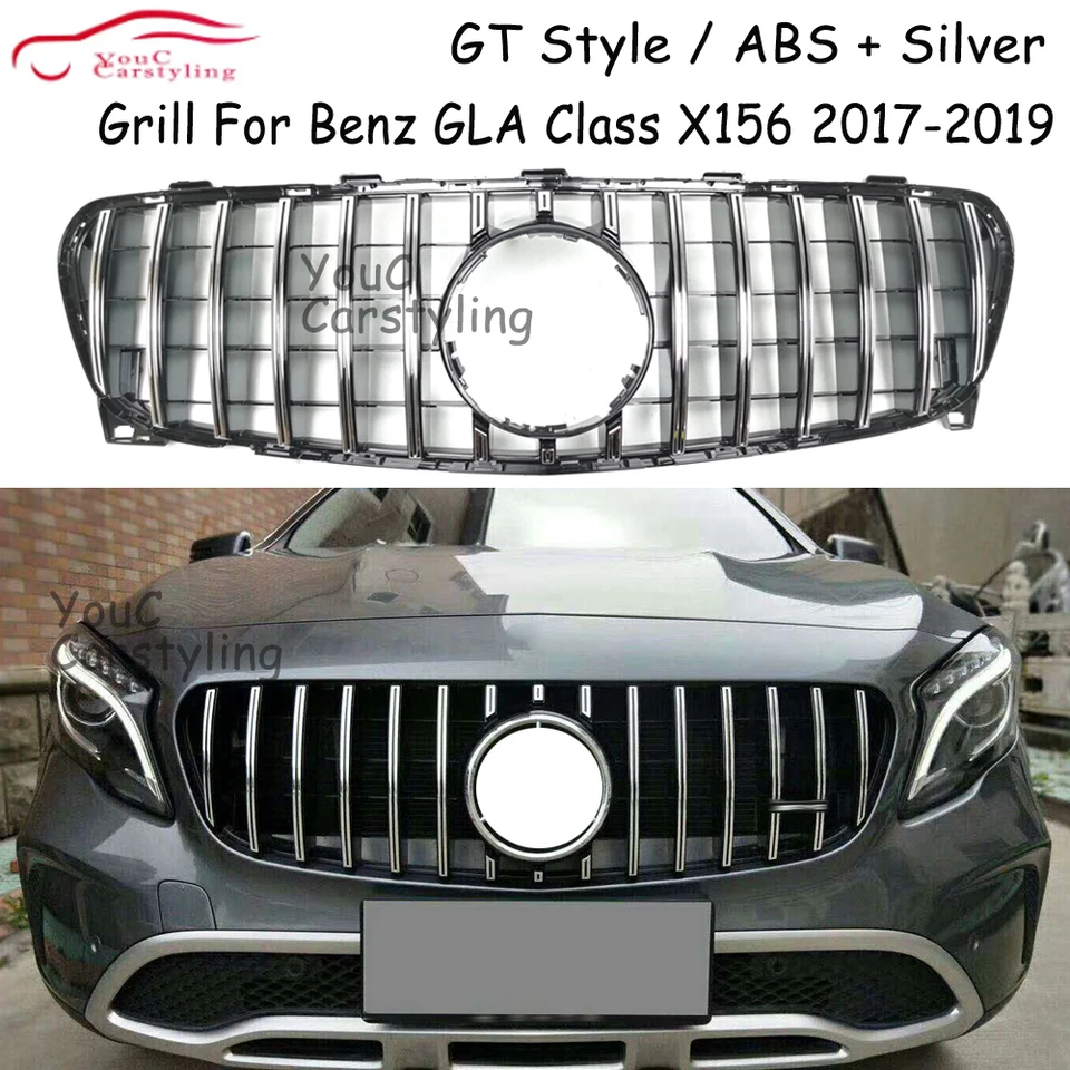 X156 GT GTR GRIL MESH pre Mercedes GLA trieda X156 GLA200 GLA220 GLA250 2017 2018 2019 2019 GRILLA predného nárazníka