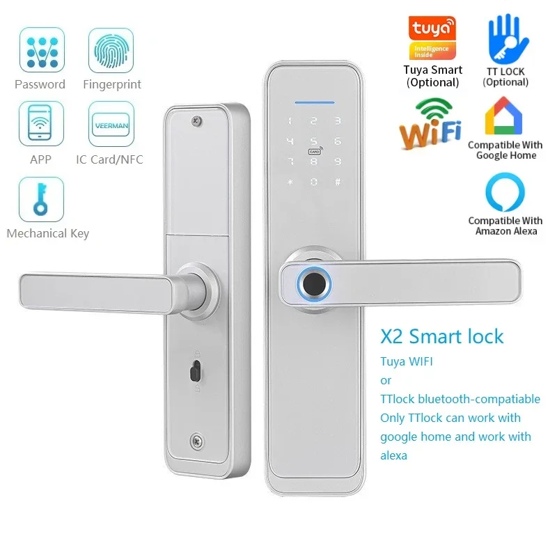 X2 Smart Digital Electronic Lock Fingerprint Heslo Lock App