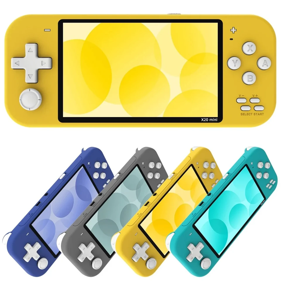 X20Mini Retro Game Console Ručné prenosné prenosné videohry Hráči prenosné vstavané 3000 Game Classic Puzzle Arcade Games